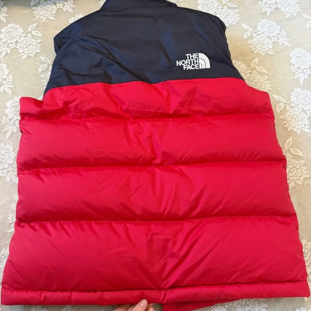 The North Face 700 Nuptse Puffer Vest Red Black Men’s Medium